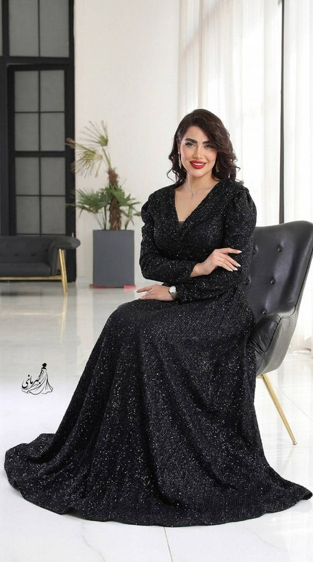 پیراهن مجلسی مزونی دانتل چمنی سایه 2