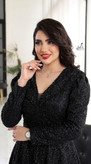 پیراهن مجلسی مزونی دانتل چمنی سایه 2