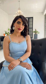 پیراهن مجلسی بندی کاپدار دامن کلوش شبنم