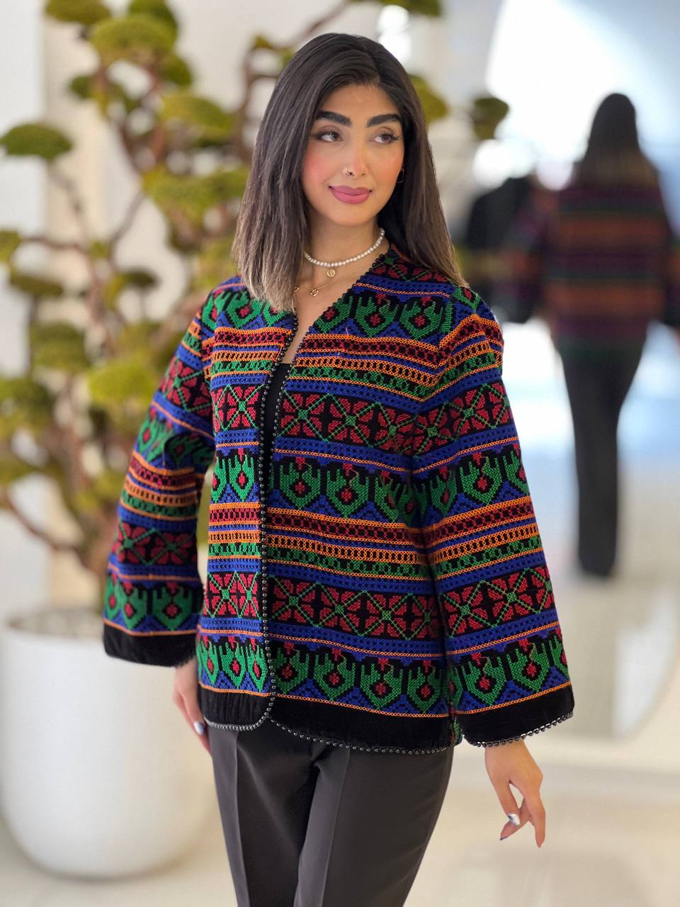 کت مجلسی  مخمل هندی مروارید دوزی پرگاس
