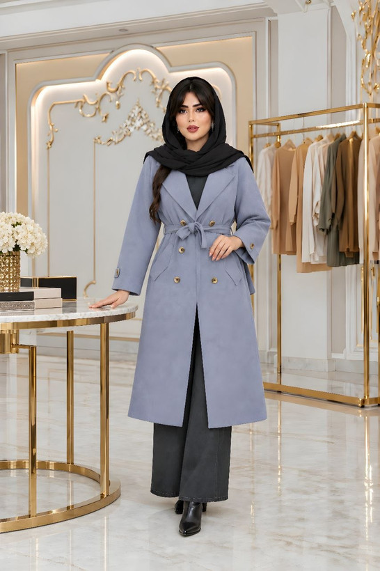پالتو پاییزه مخمل کبریتی سلین