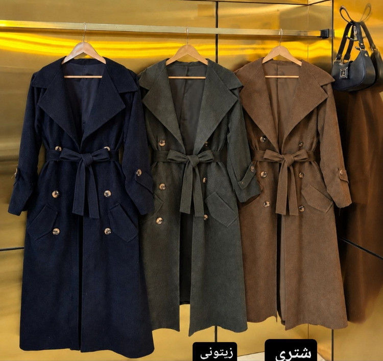 پالتو پاییزه مخمل کبریتی سلین
