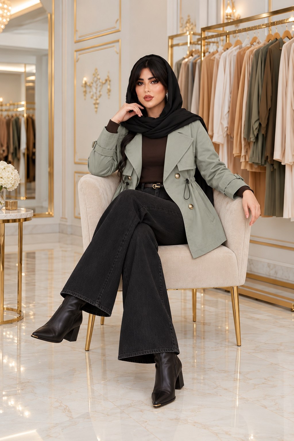 بارانی کتان تی سی حوری