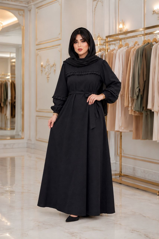 مانتو پیراهنی پاییزه بلند مخمل کبریتی ریز