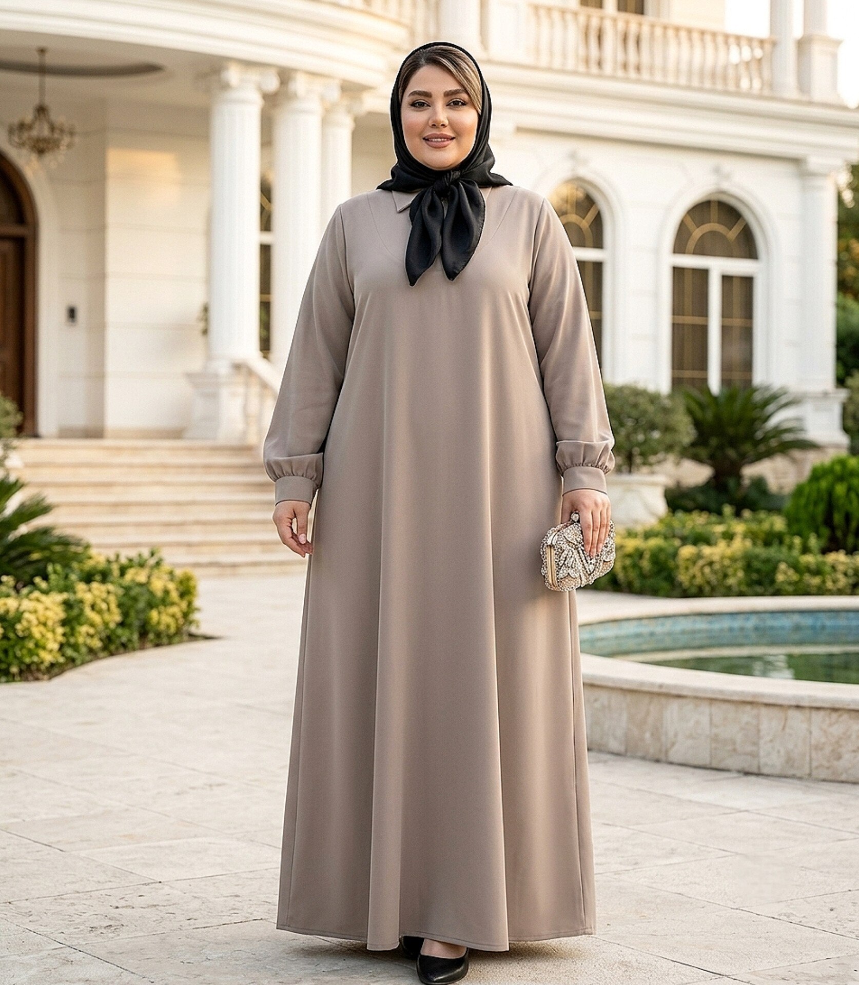 کفتان کرپ الیزه صباح